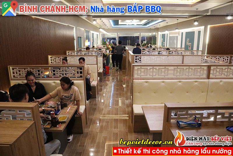 Tp.Hồ Chí Minh - Thi công nhà hàng Bắp BBQ Lẩu Nướng Không Khói!