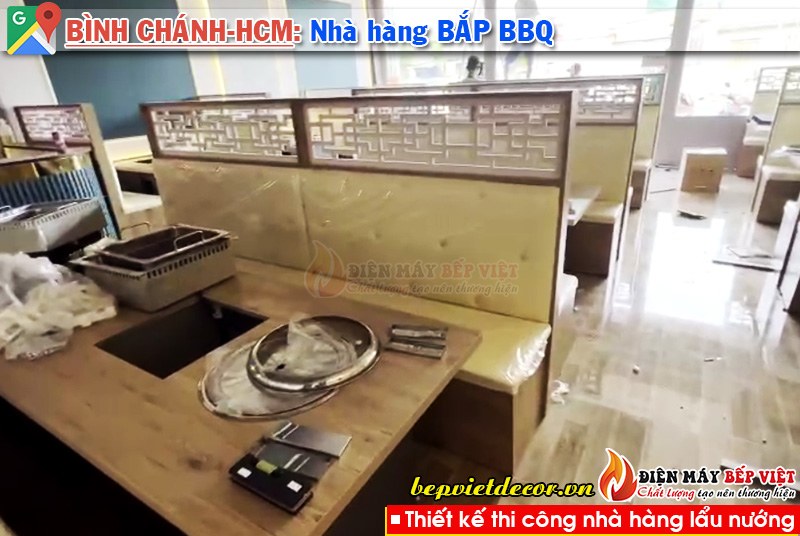 Tp.Hồ Chí Minh - Thi công nhà hàng Bắp BBQ Lẩu Nướng Không Khói!