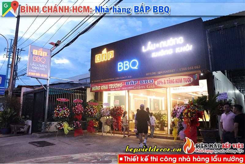 Tp.Hồ Chí Minh - Thi công nhà hàng Bắp BBQ Lẩu Nướng Không Khói!