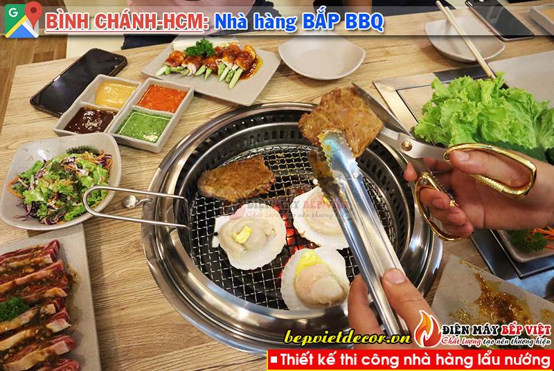 Tp.Hồ Chí Minh - Thi công nhà hàng Bắp BBQ Lẩu Nướng Không Khói!