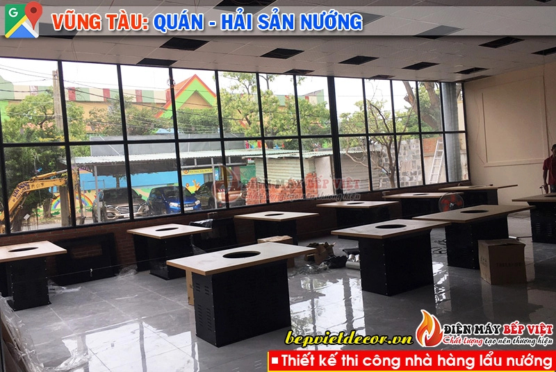 Vũng Tàu - Thi công hệ thống hút khói quán nướng