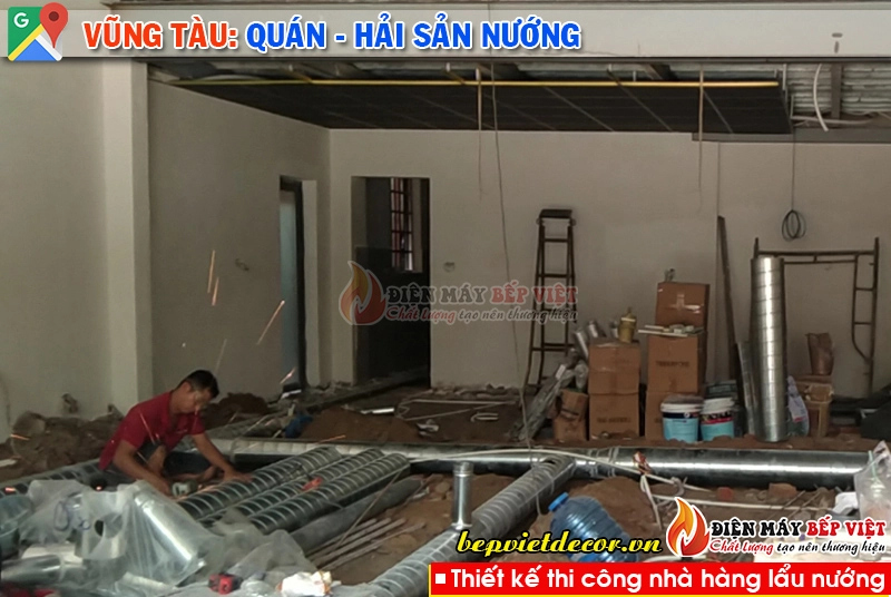 Vũng Tàu - Thi công hệ thống hút khói quán nướng