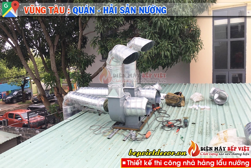 Vũng Tàu - Thi công hệ thống hút khói quán nướng