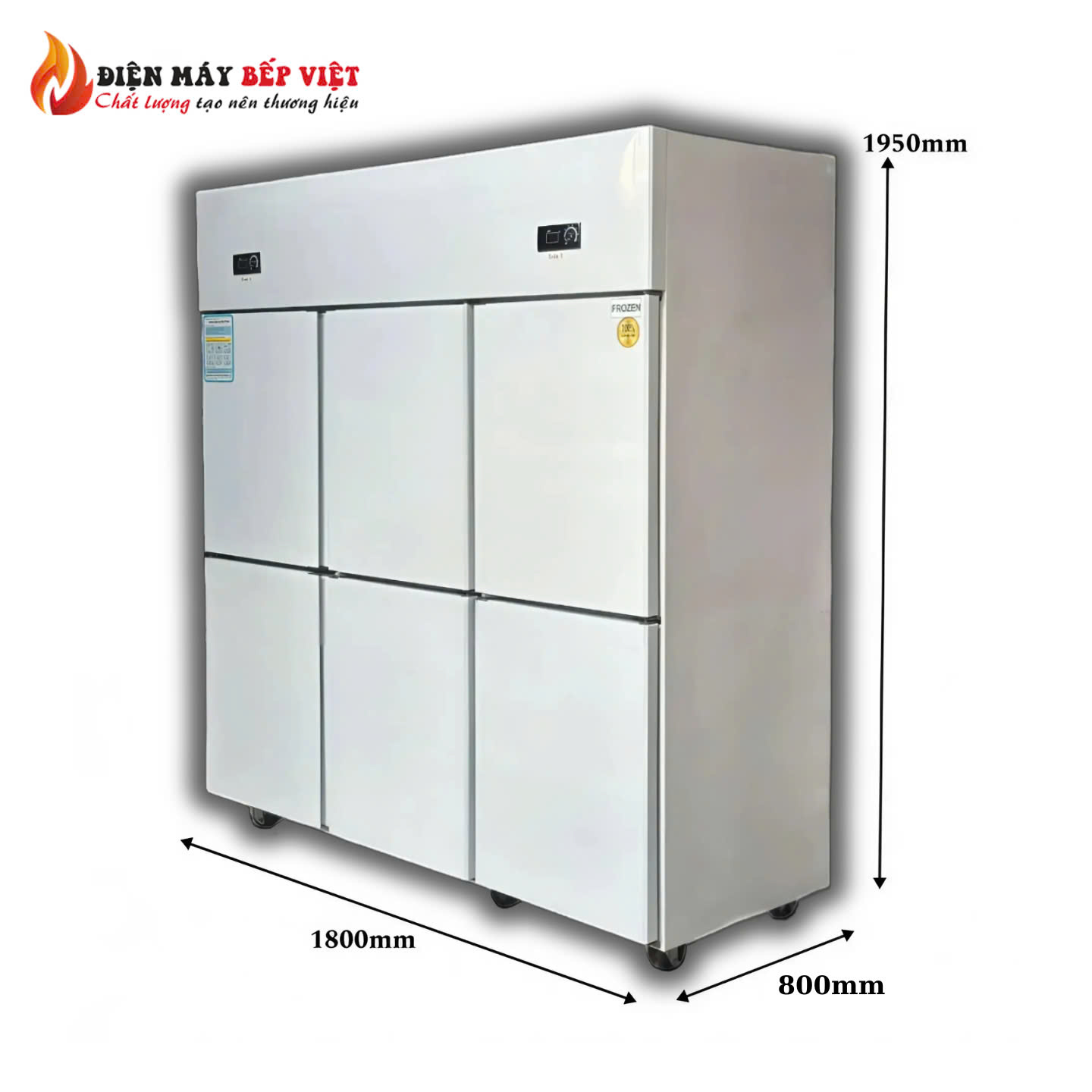 Tủ Đông Mát 6 Cánh SLLDZ4-1300L