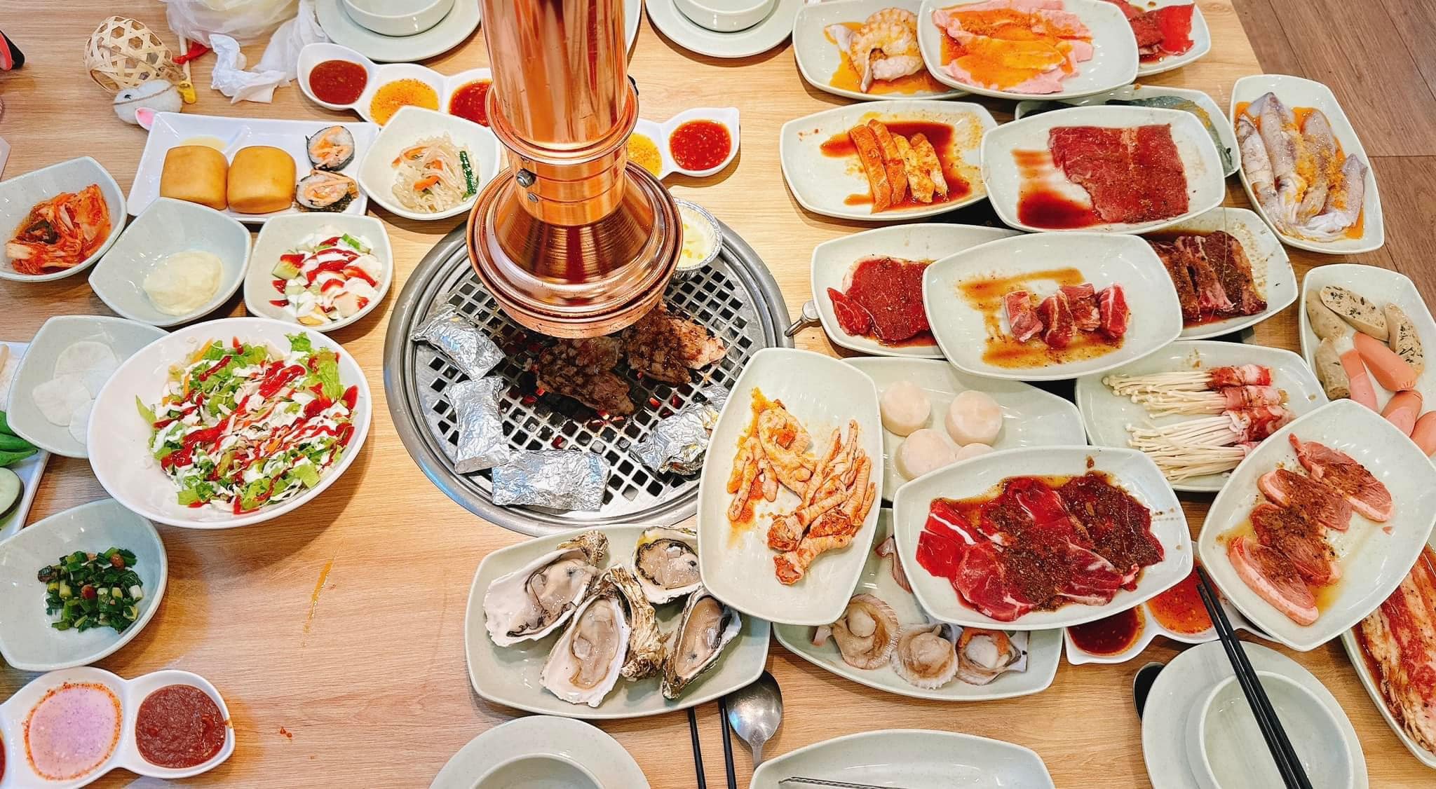 Thi công hệ thống hút khói dương công trình Gunsan BBQ