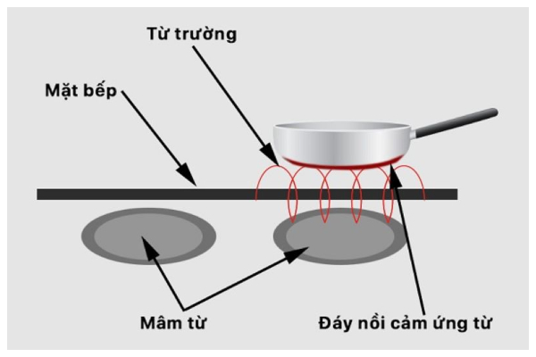 Bếp từ hiện đại còn được tích hợp nhiều tính năng thông minh