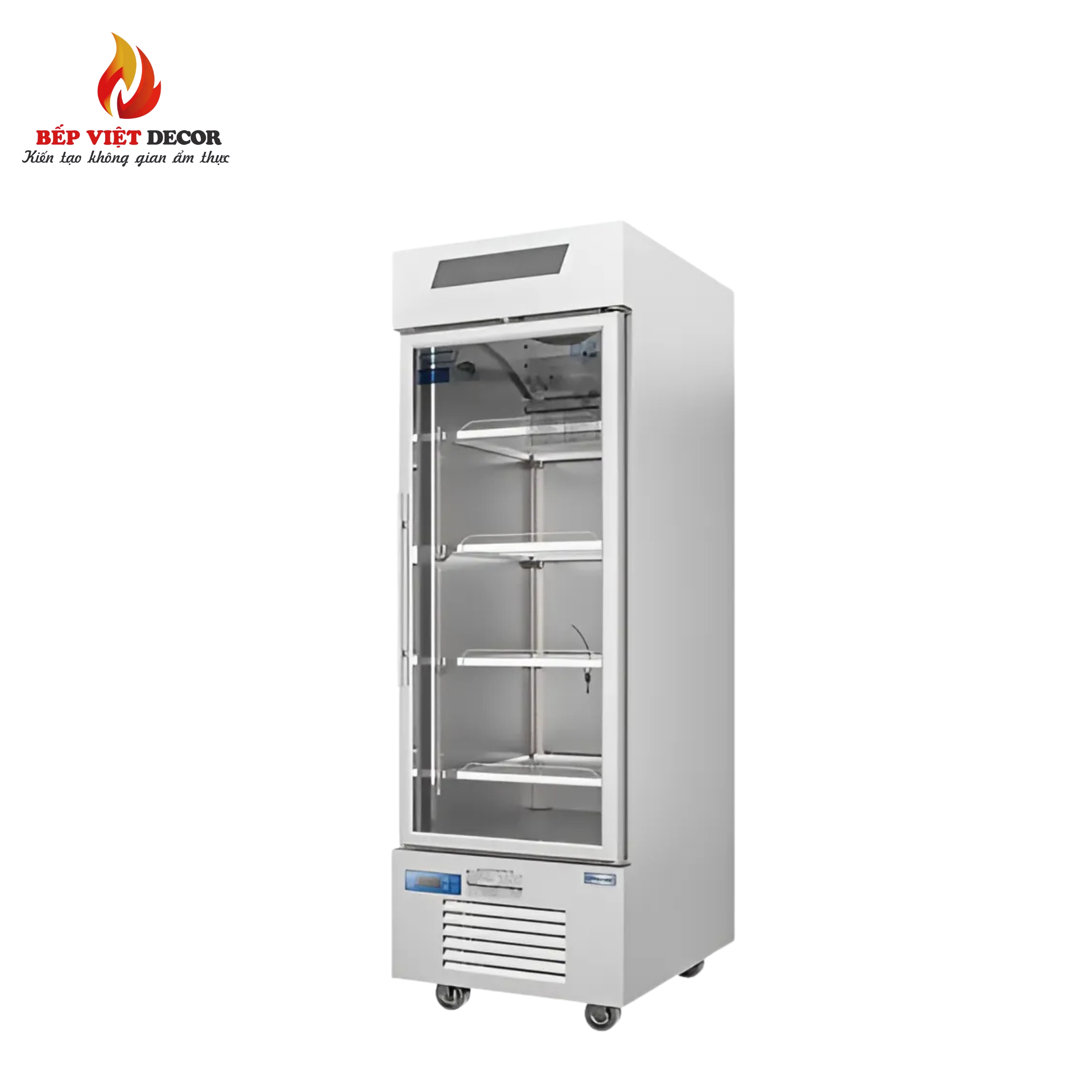 Tủ Mát Đứng Quạt Gió 1 Cánh Kính 500L