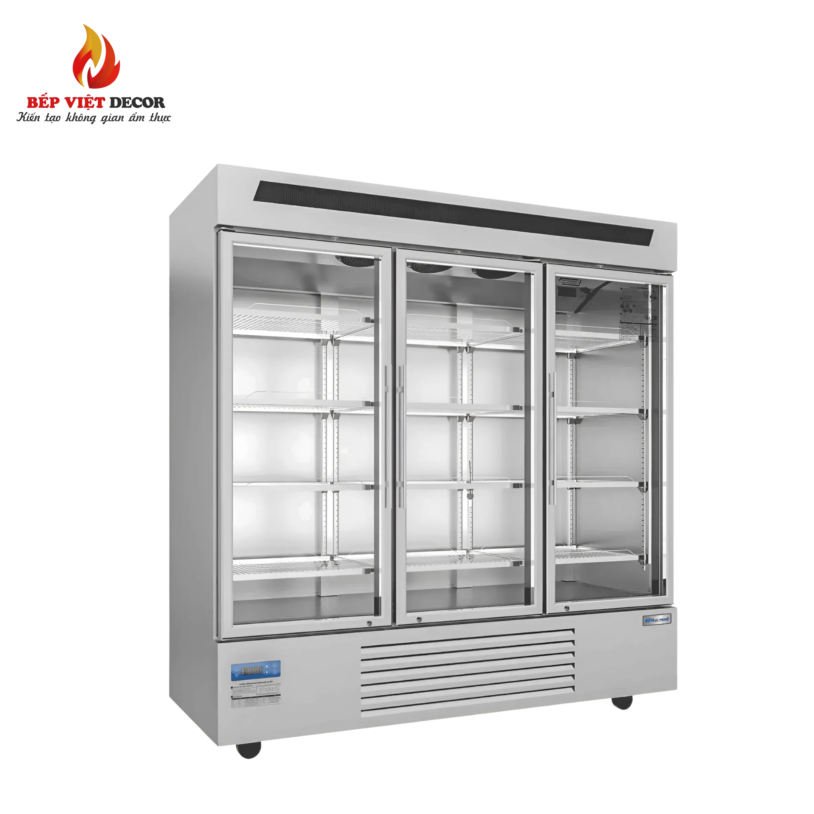 Tủ Mát Đứng Quạt Gió 3 Cánh Kính 1750L