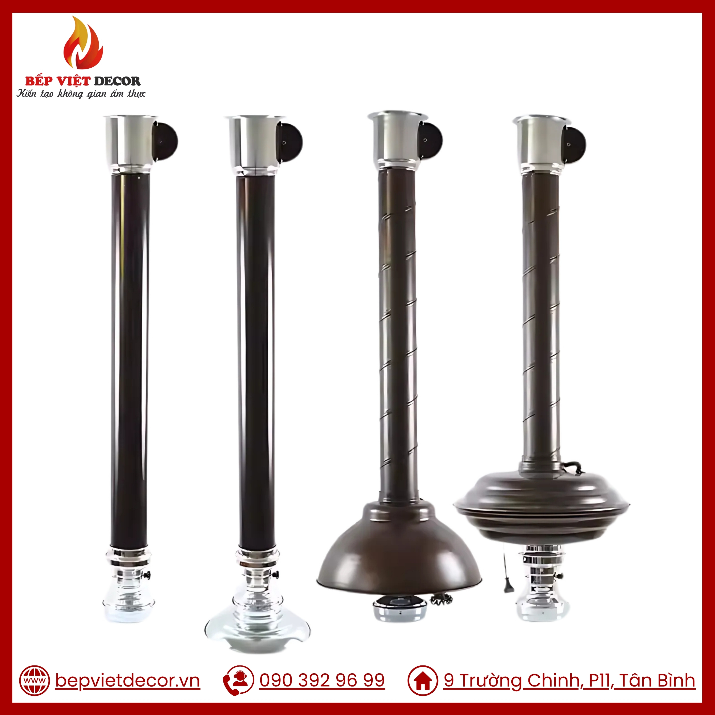 Chao Đèn Dạng Nón Màu Nâu