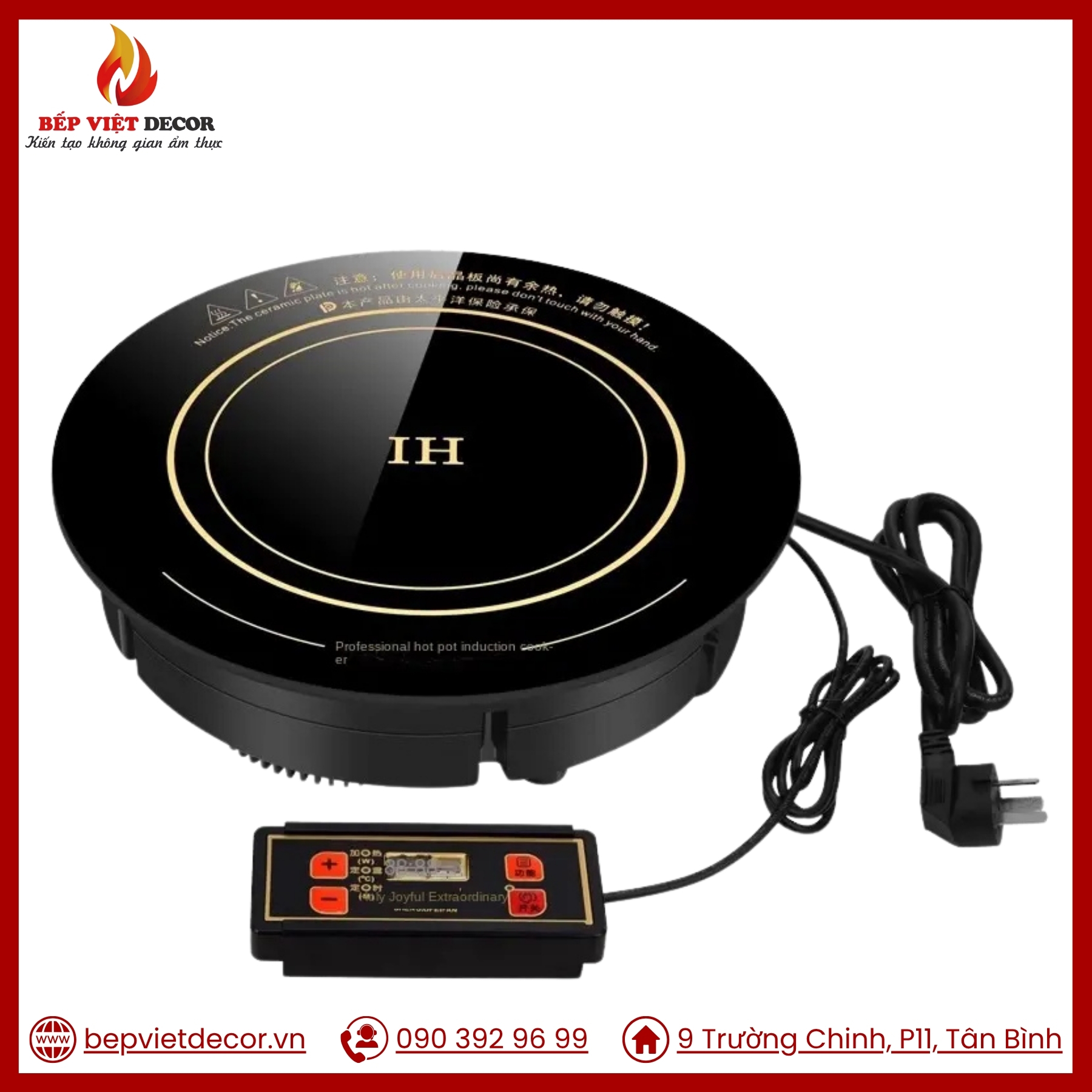 Bếp Từ Âm Bàn Tròn 1200W
