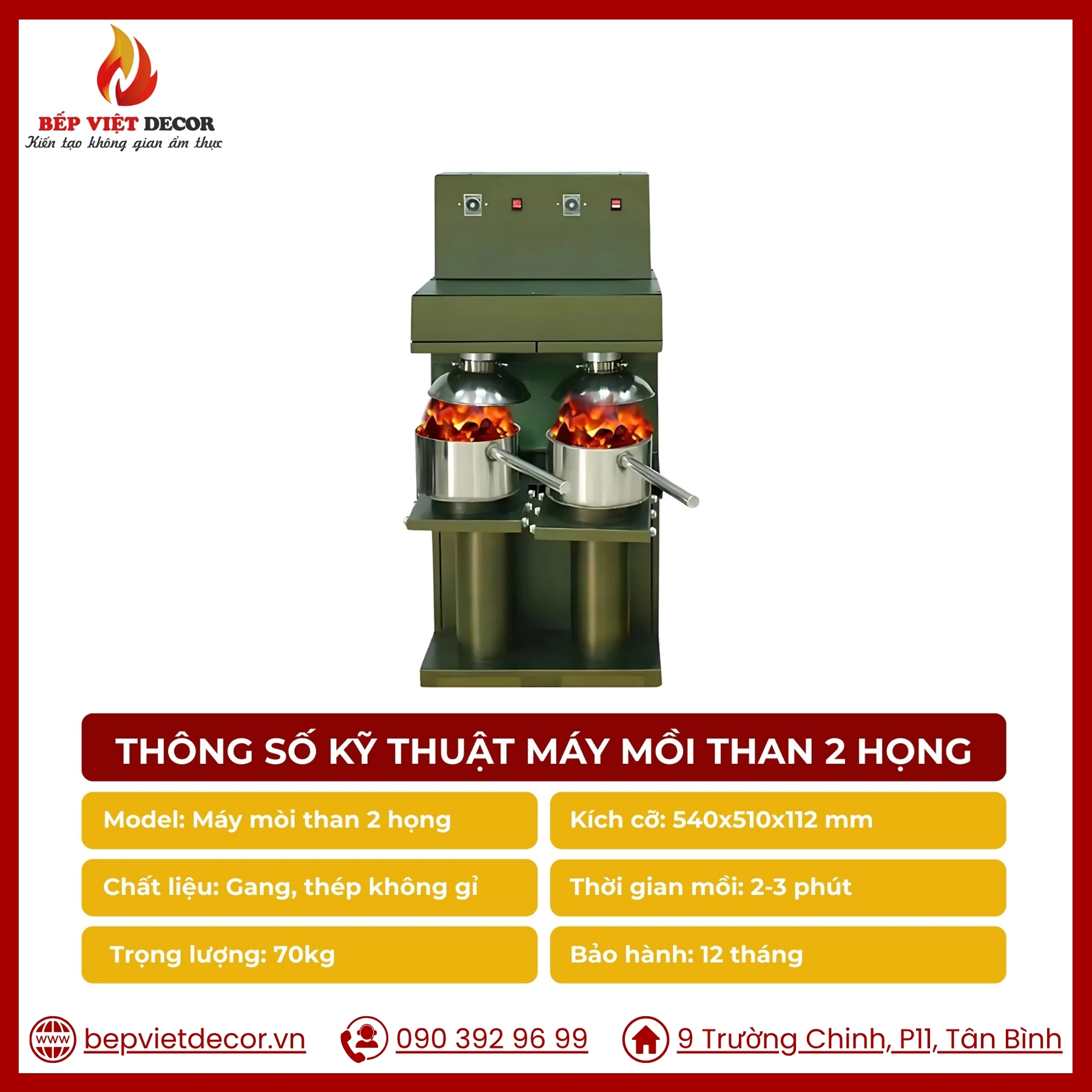 Máy Mồi Than Siêu Tốc 2 Họng