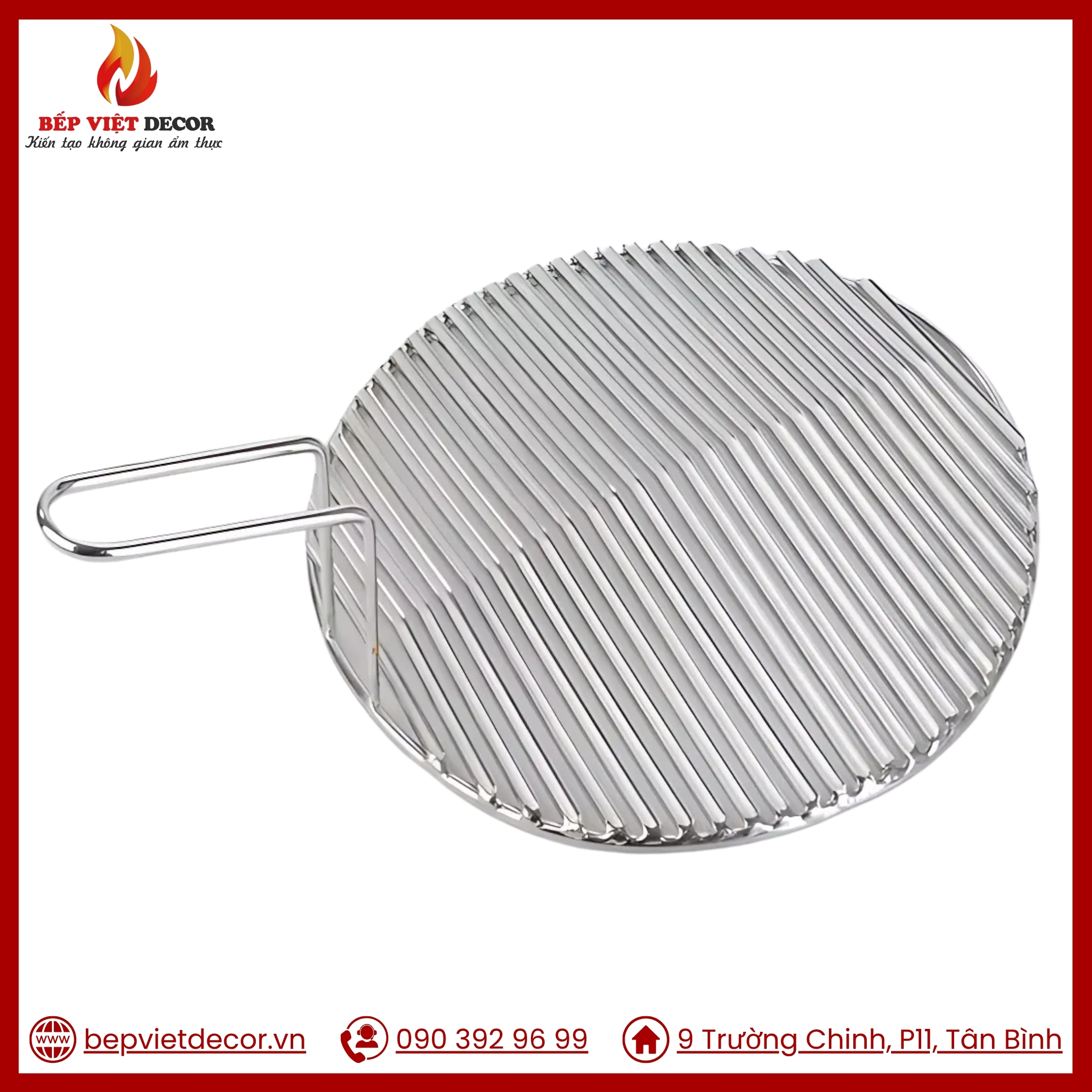 Vỉ Nướng Than Inox Song Ngang