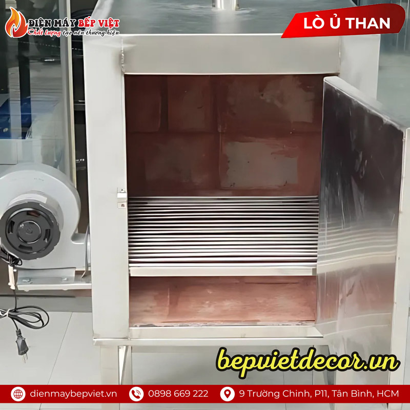Lò ủ mồi than hoạt động theo nguyên lý ủ nhiệt