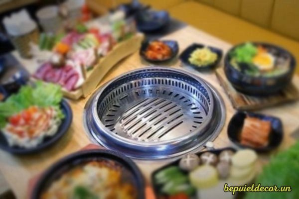 Vỉ nướng chống dính BBQ hình tròn Hàn Quốc
