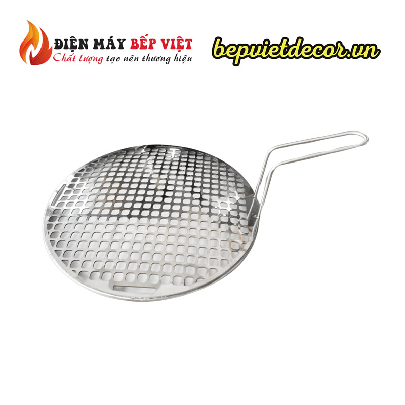 Vỉ nướng Inox đột lỗ lưới có tay cầm