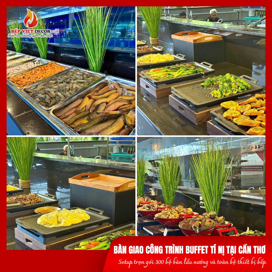Không gian nhà hàng Buffet Tí Nị tại Cần Thơ
