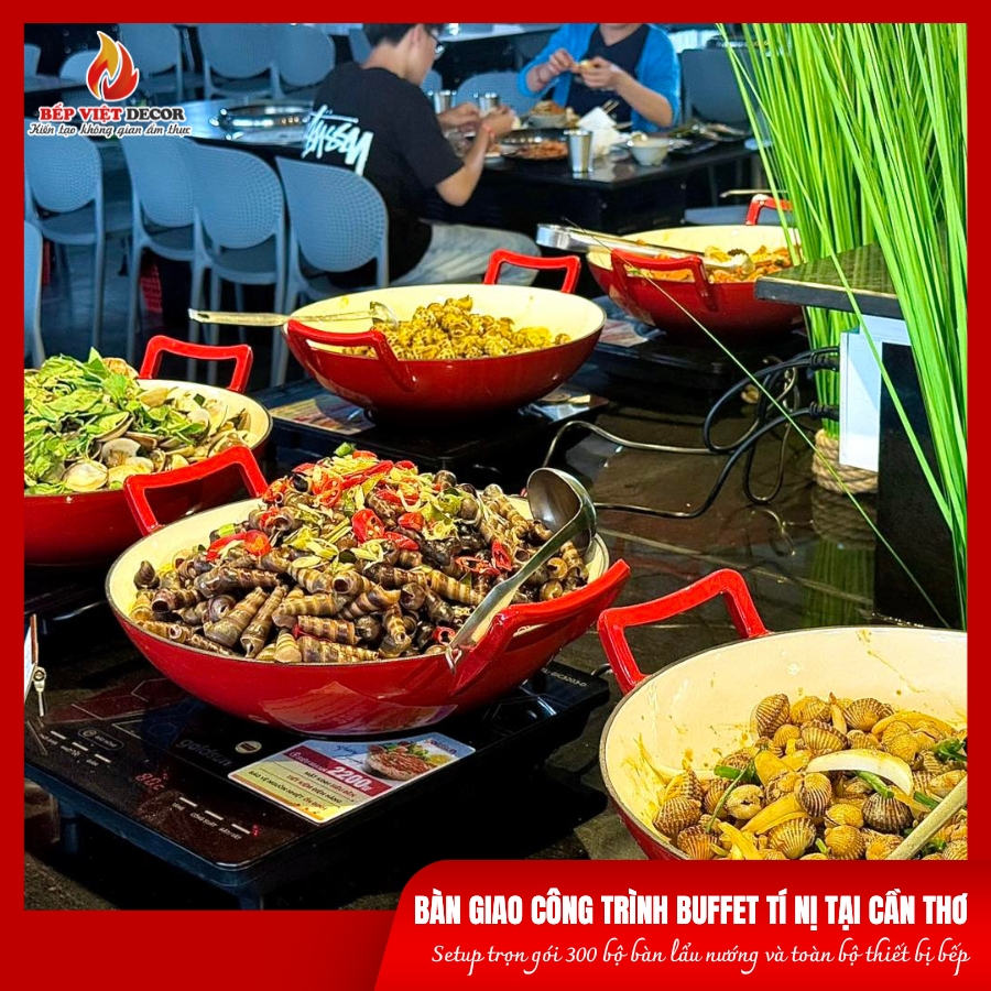 Không gian nhà hàng Buffet Tí Nị tại Cần Thơ