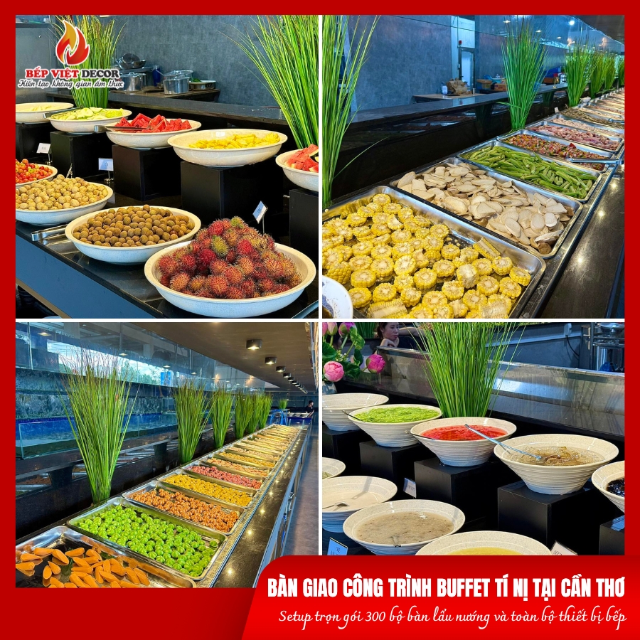 Không gian nhà hàng Buffet Tí Nị tại Cần Thơ