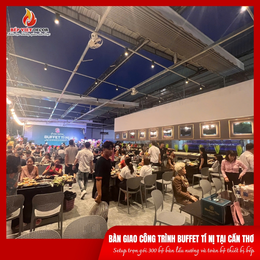 Không gian nhà hàng Buffet Tí Nị tại Cần Thơ