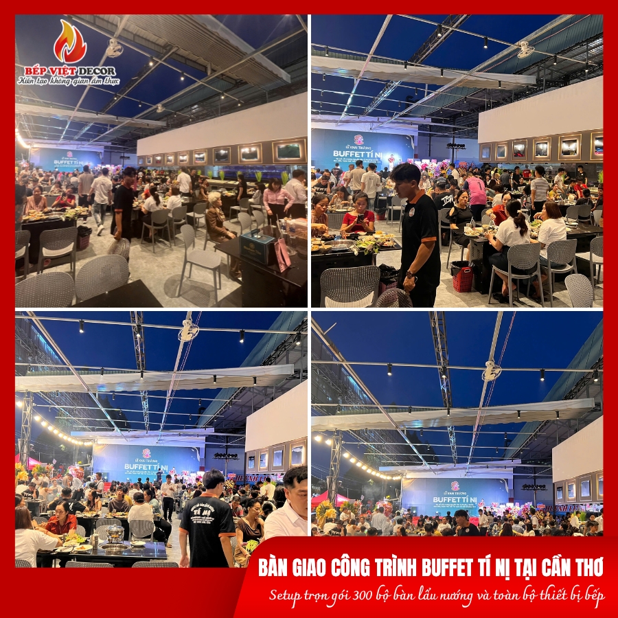 Không gian nhà hàng Buffet Tí Nị tại Cần Thơ