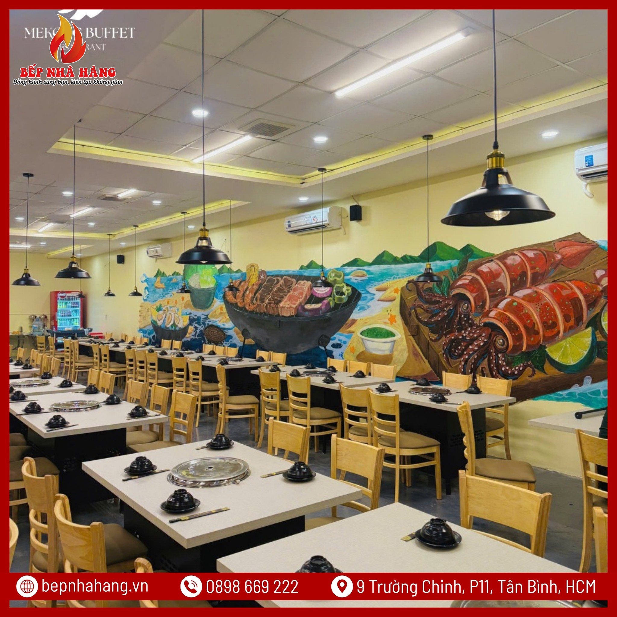 Setup Nhà Hàng Lẩu Nướng Không Khói Mekong Buffet