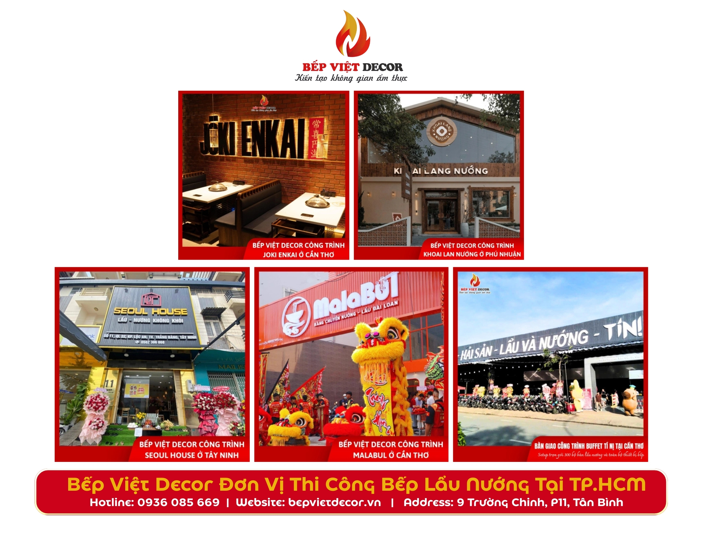 Bếp Việt Decor Đơn Vị Thi Công Bếp Lẩu Nướng Tại TP.HCM