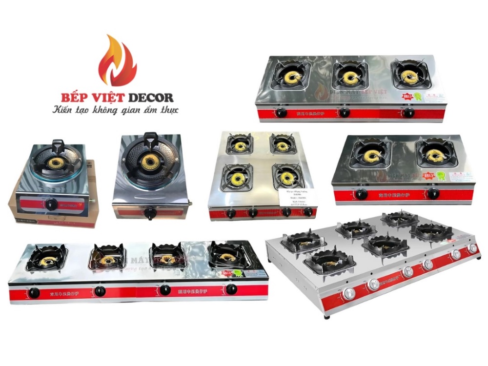 Dòng bếp gas công nghiệp tại Bếp Việt Decor