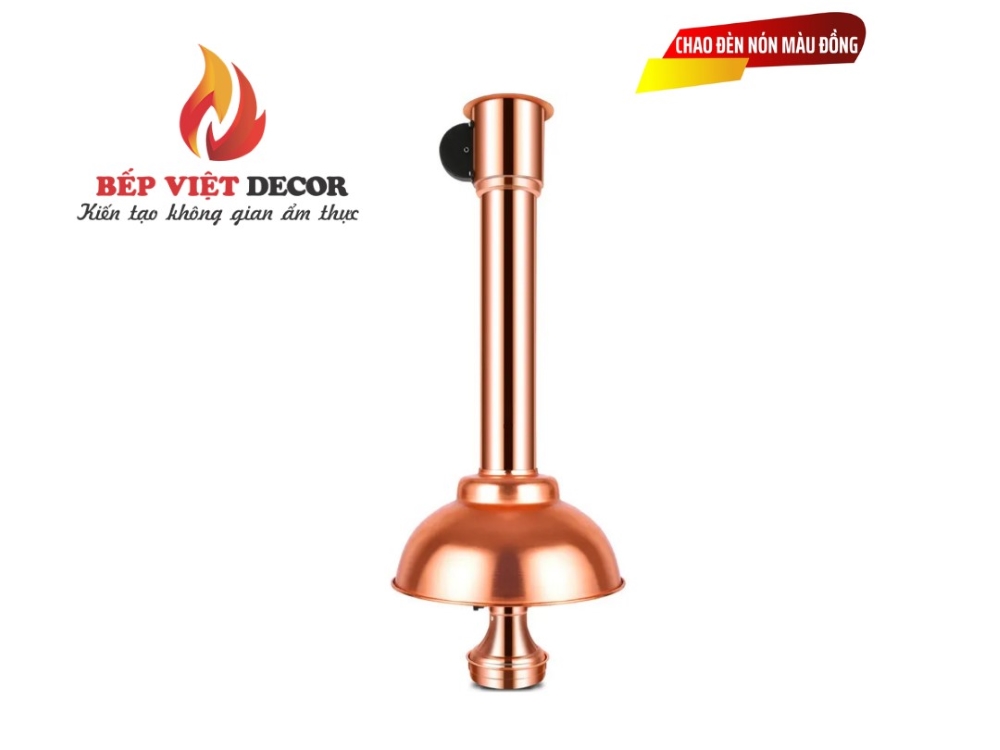 Ống hút mùi bếp nướng loại cứng màu đồng