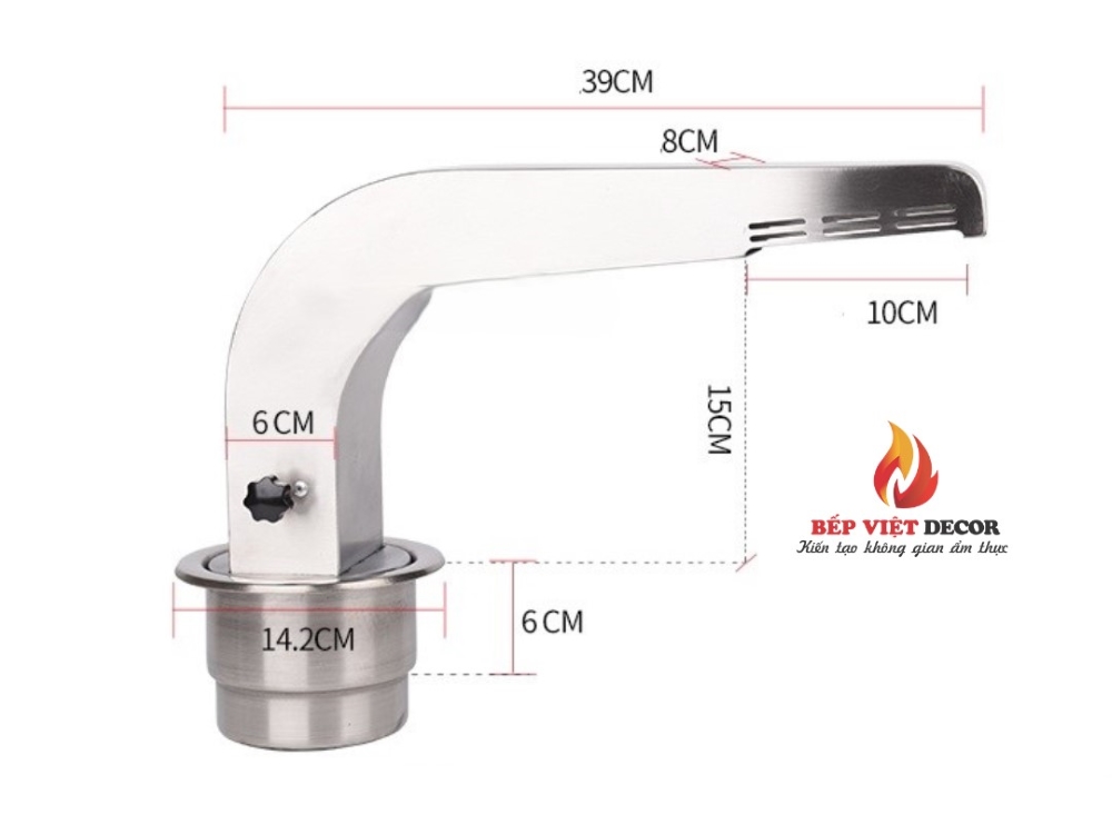 Thông số kỹ thuật của ống BBQ cong
