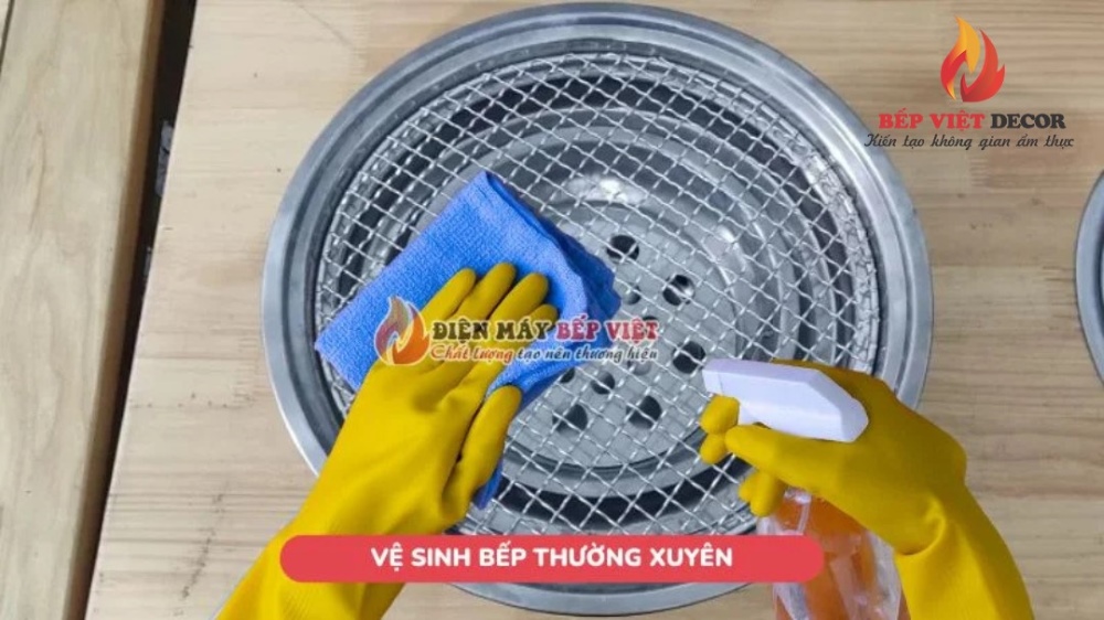 Vệ sinh bếp nướng đúng cách