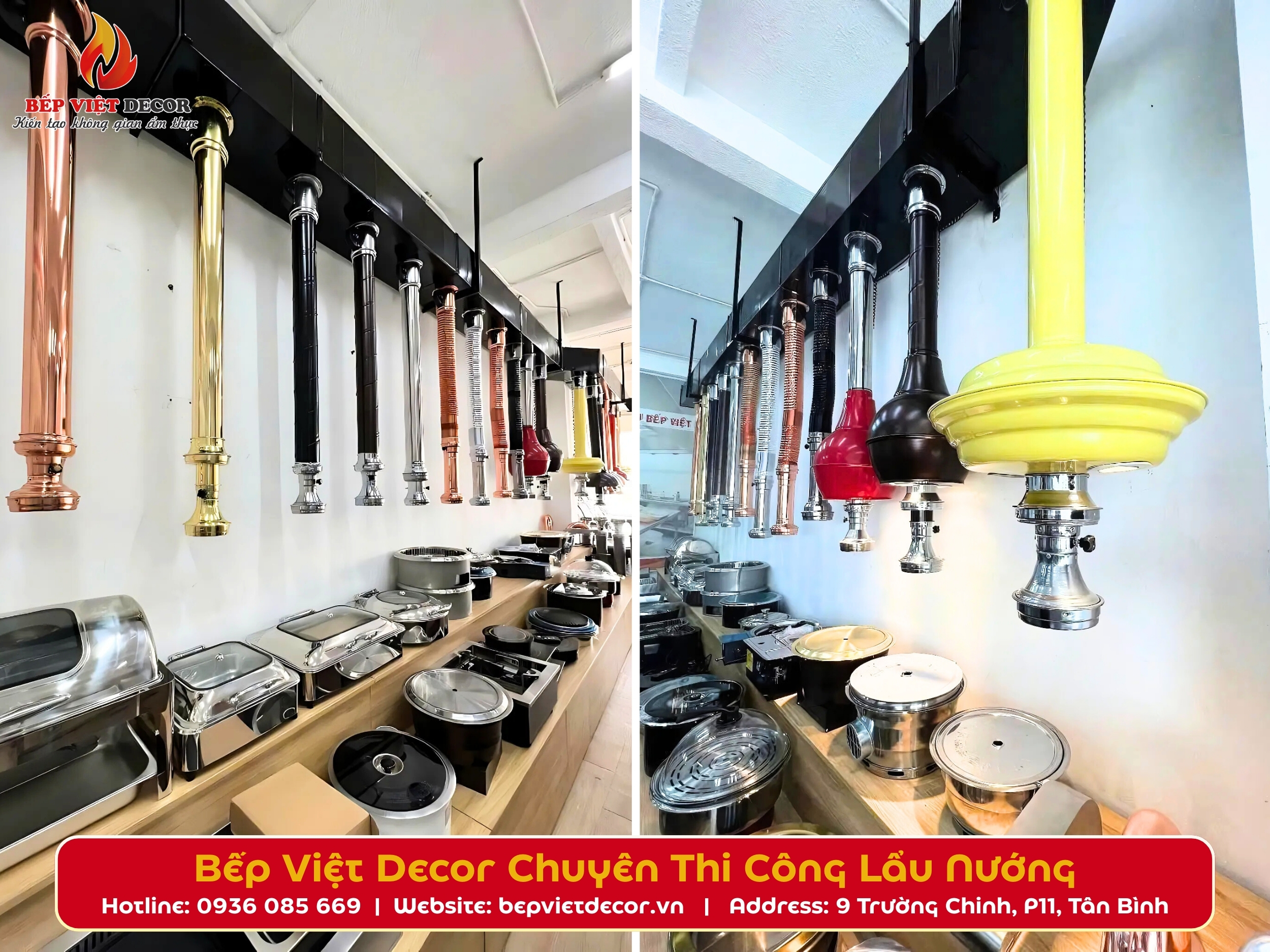 Bếp Việt Decor đơn vị chuyên thi công bếp lẩu nướng