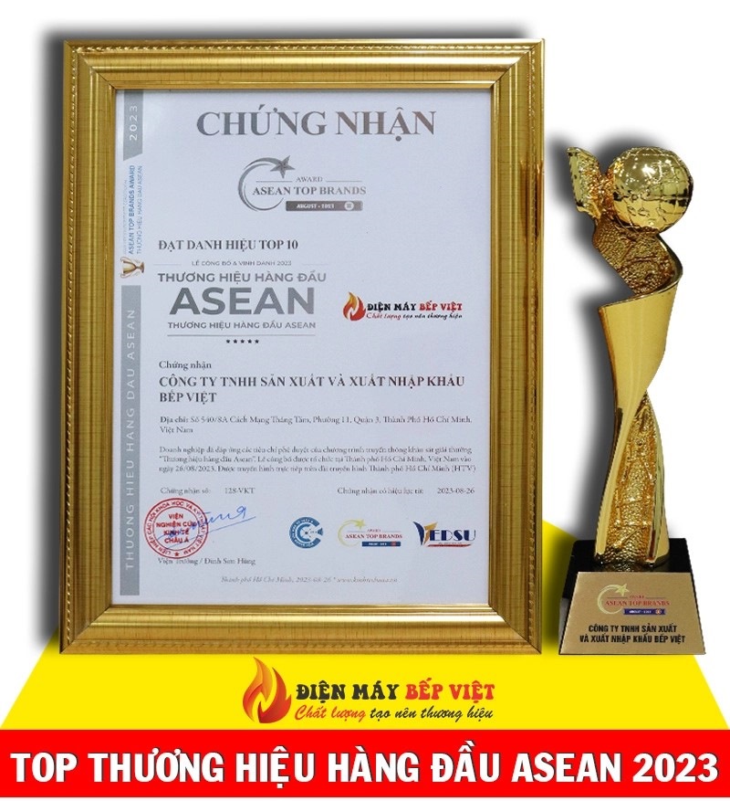 Bếp Việt Decor được vinh danh Top thương hiệu ASEAN