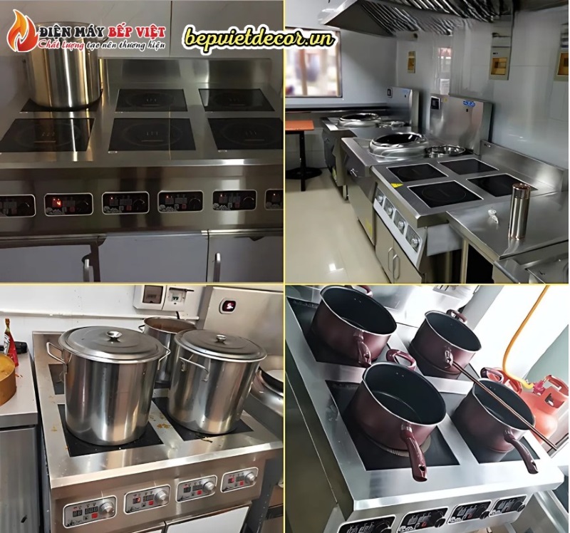 Các mẫu bếp điện từ công nghiệp tại cao cấp Bếp Việt Decor