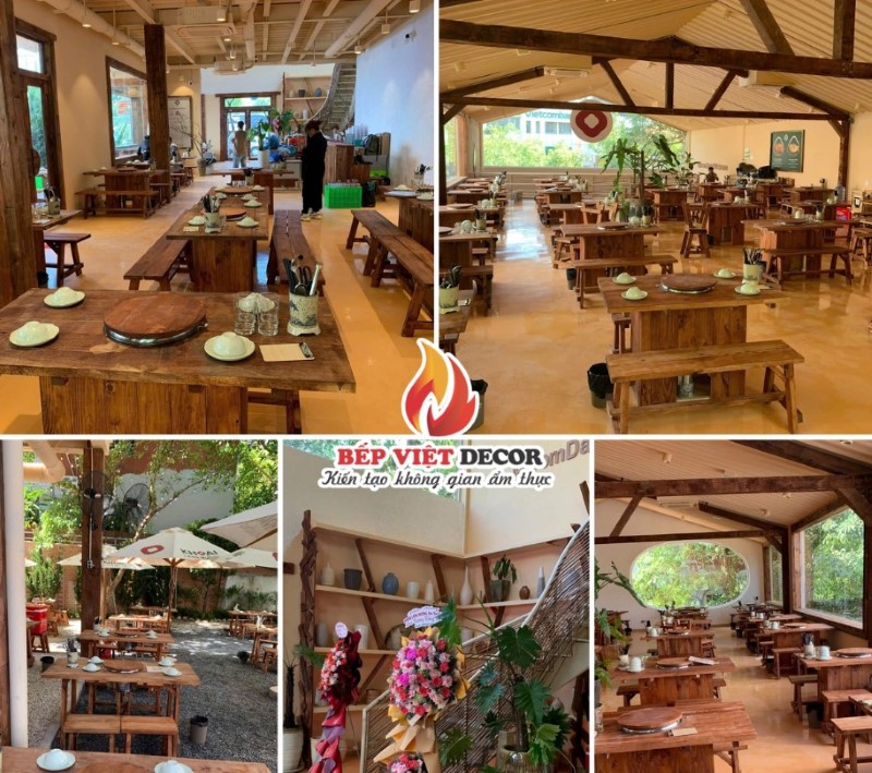 Thiết kế nhà hàng buffet bình dân theo phong cách đồng quê