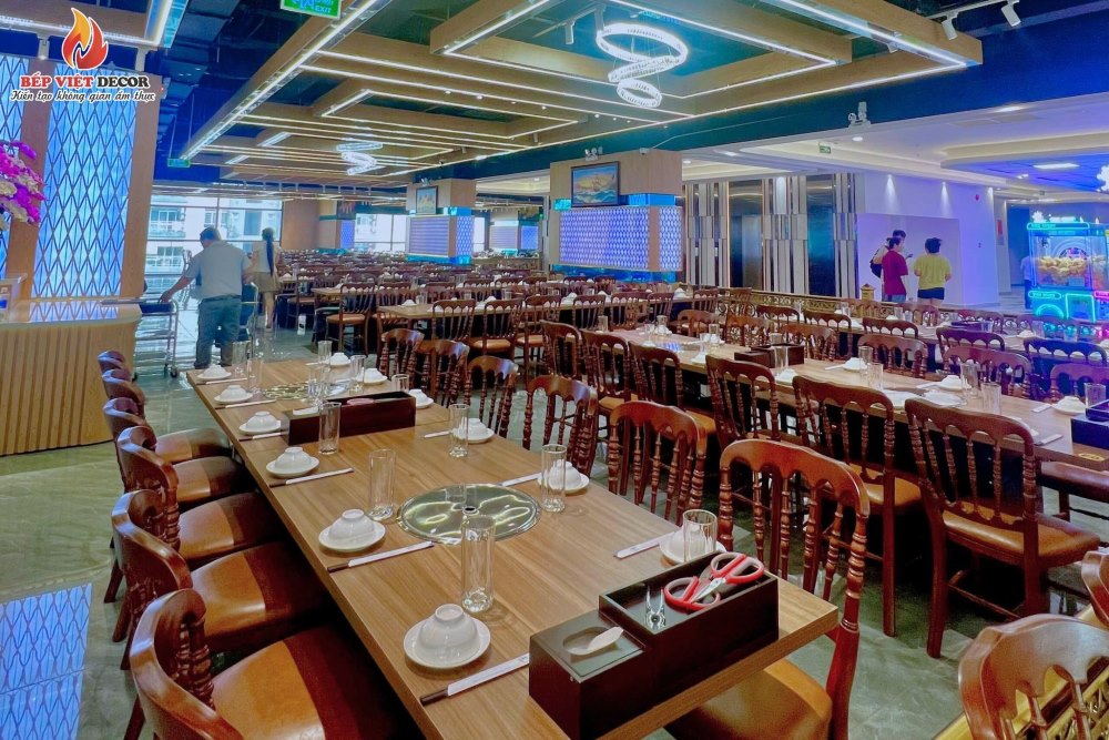 Thiết kế nhà hàng buffet bình dân theo phong cách hiện đại