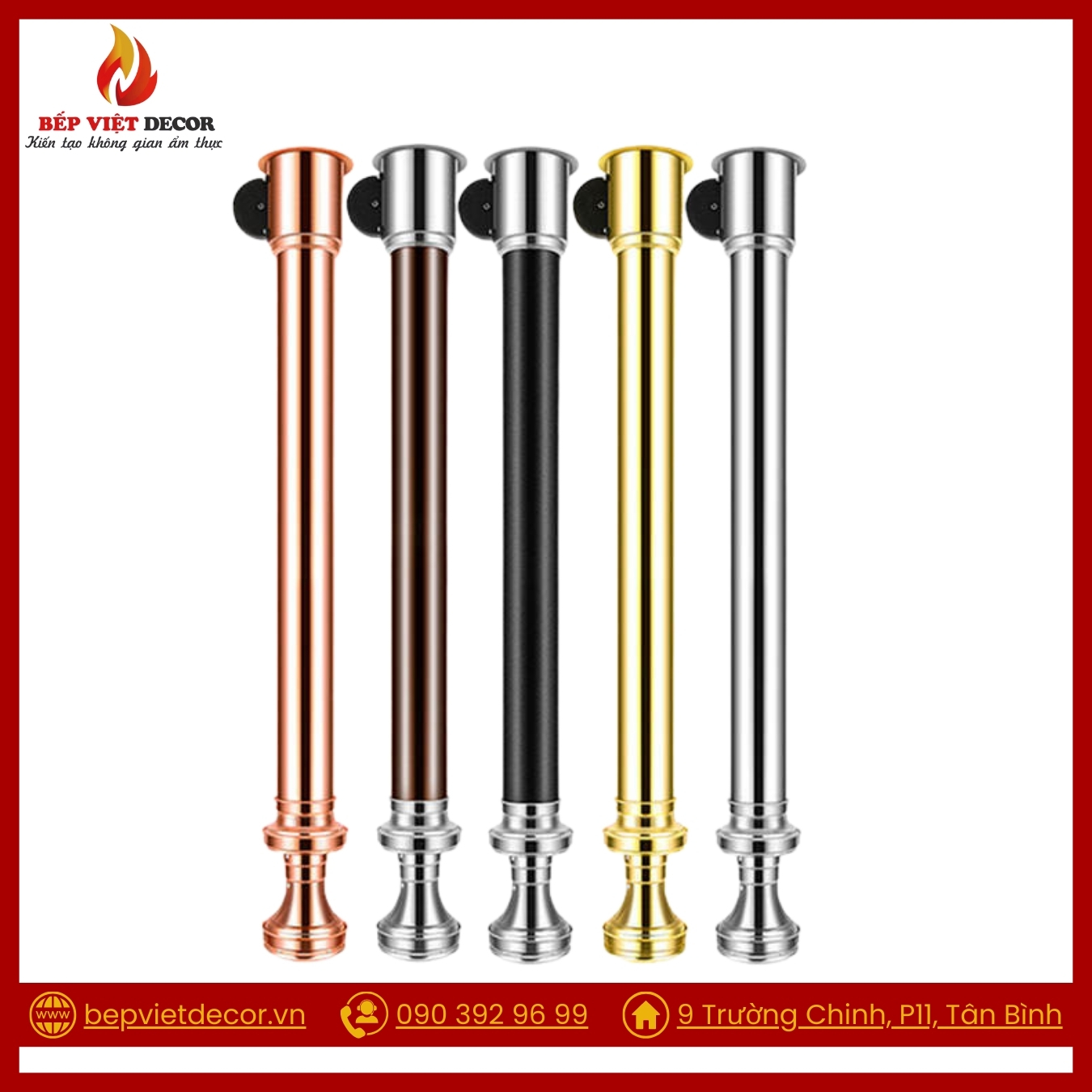 Bếp Việt Decor đơn vị cung cấp ống hút khói cứng uy tín