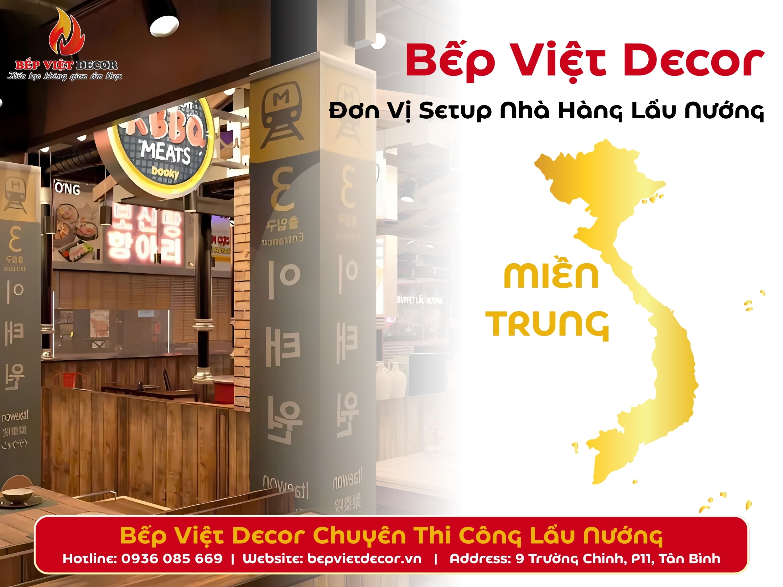 Bếp Việt Decor Đơn Vị Setup Nhà Hàng Lẩu Nướng Uy Tín Tại Miền Trung