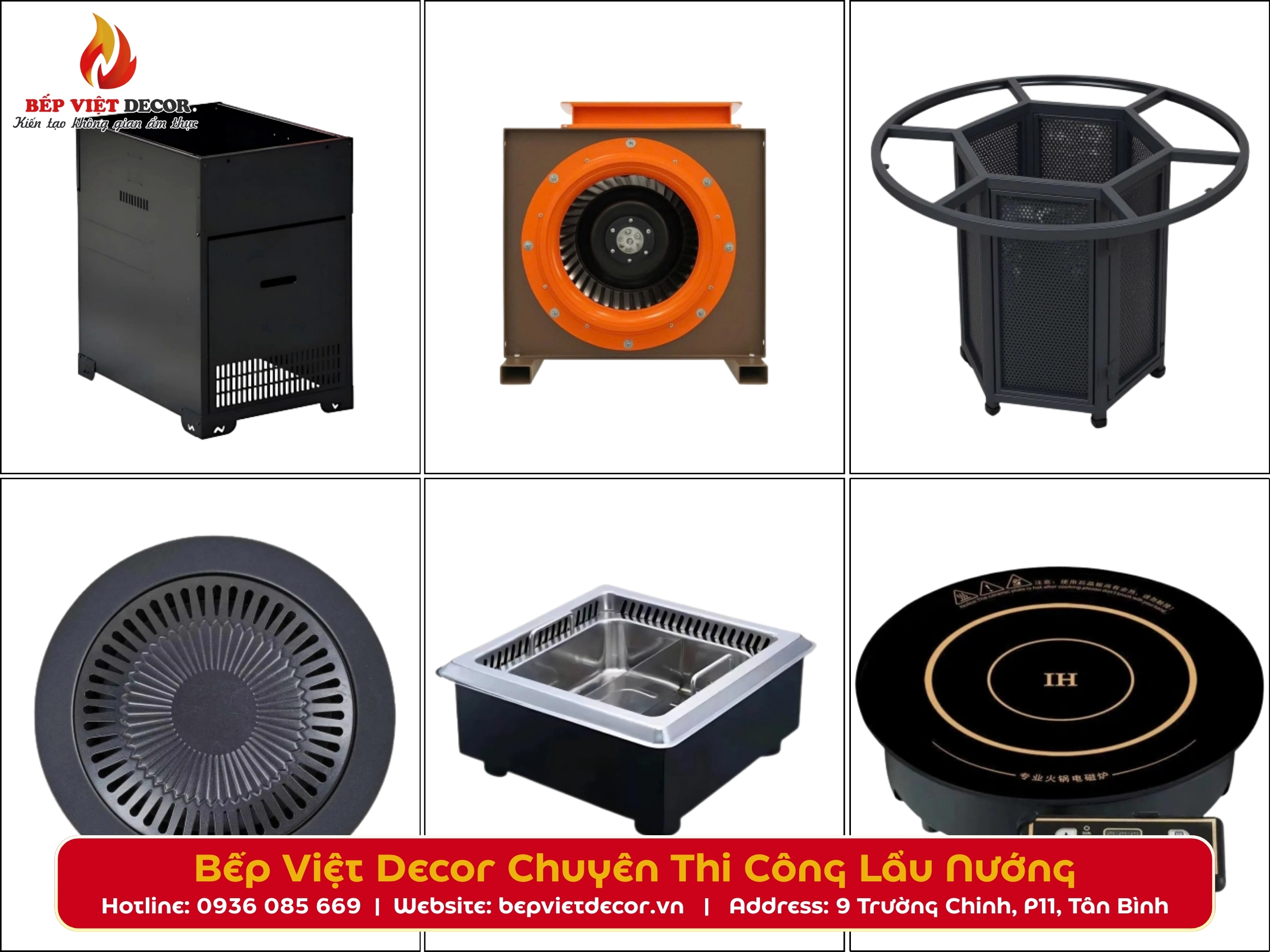 Cung cấp phụ kiện nhà hàng lẩu nướng
