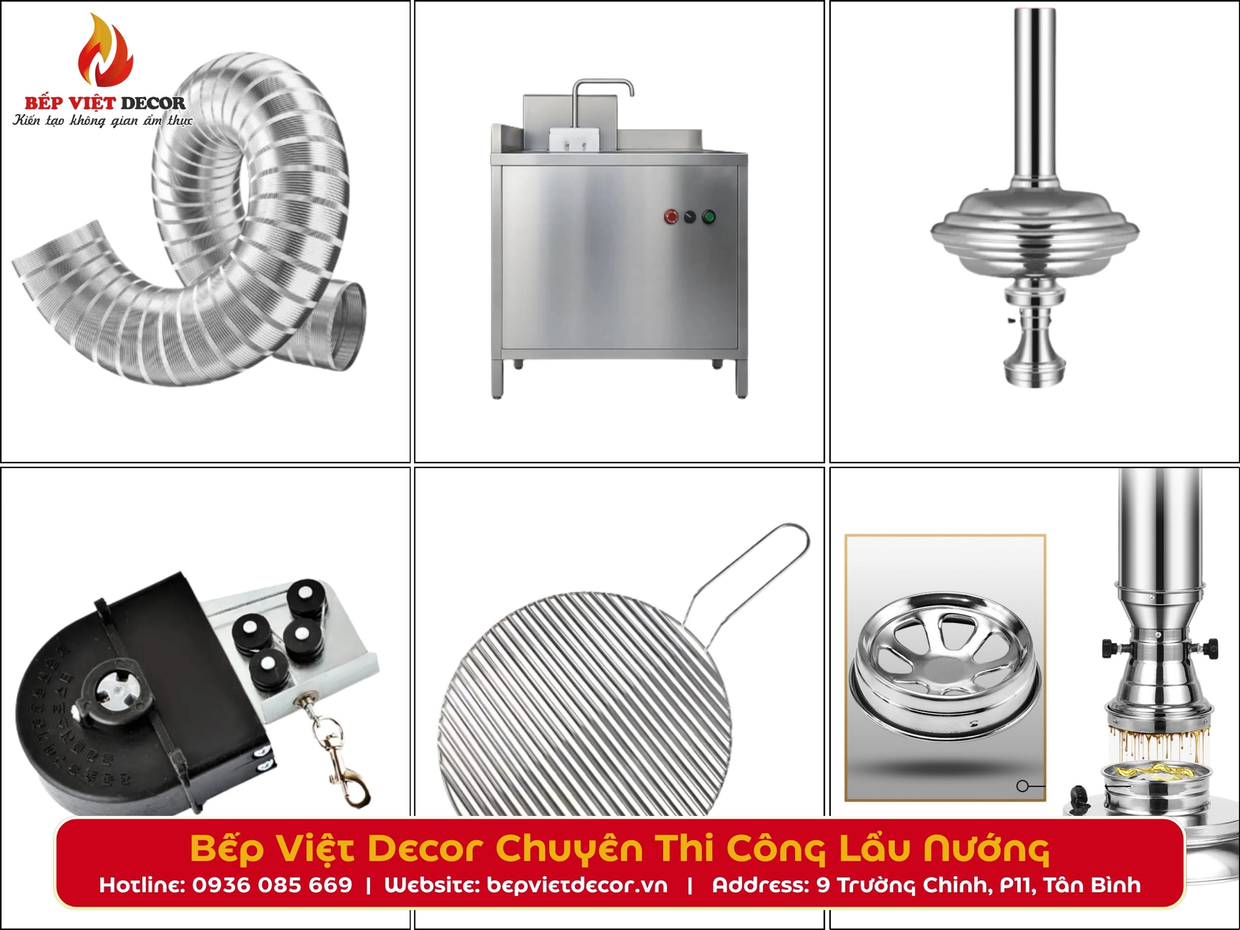 Cung cấp phụ kiện nhà hàng lẩu nướng