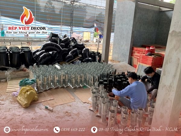 Bếp Việt Decor chuyên tư vấn, thi công hệ thống hút khói nhà hàng lẩu nướng