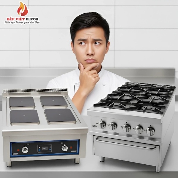 Cân nhắc nên mua bếp từ hay bếp gas công nghiệp
