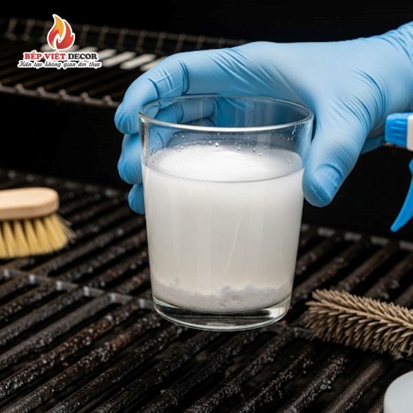 Dùng baking soda và giấm vệ sinh