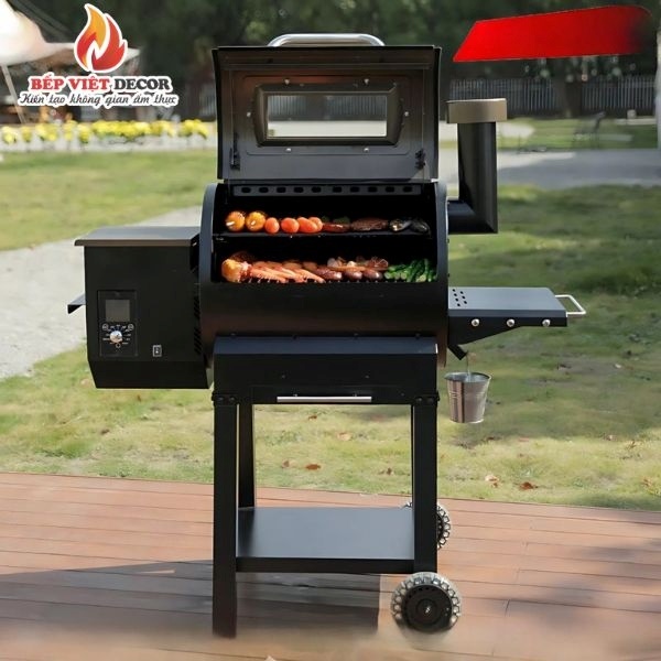 Lò nướng Smoker Grills trang bị thiết kế rời, tiện lợi khi vệ sinh