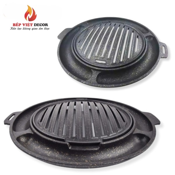 Vỉ nướng bếp hồng ngoại​ đính kèm khay chứa mỡ cho món ăn thơm ngon