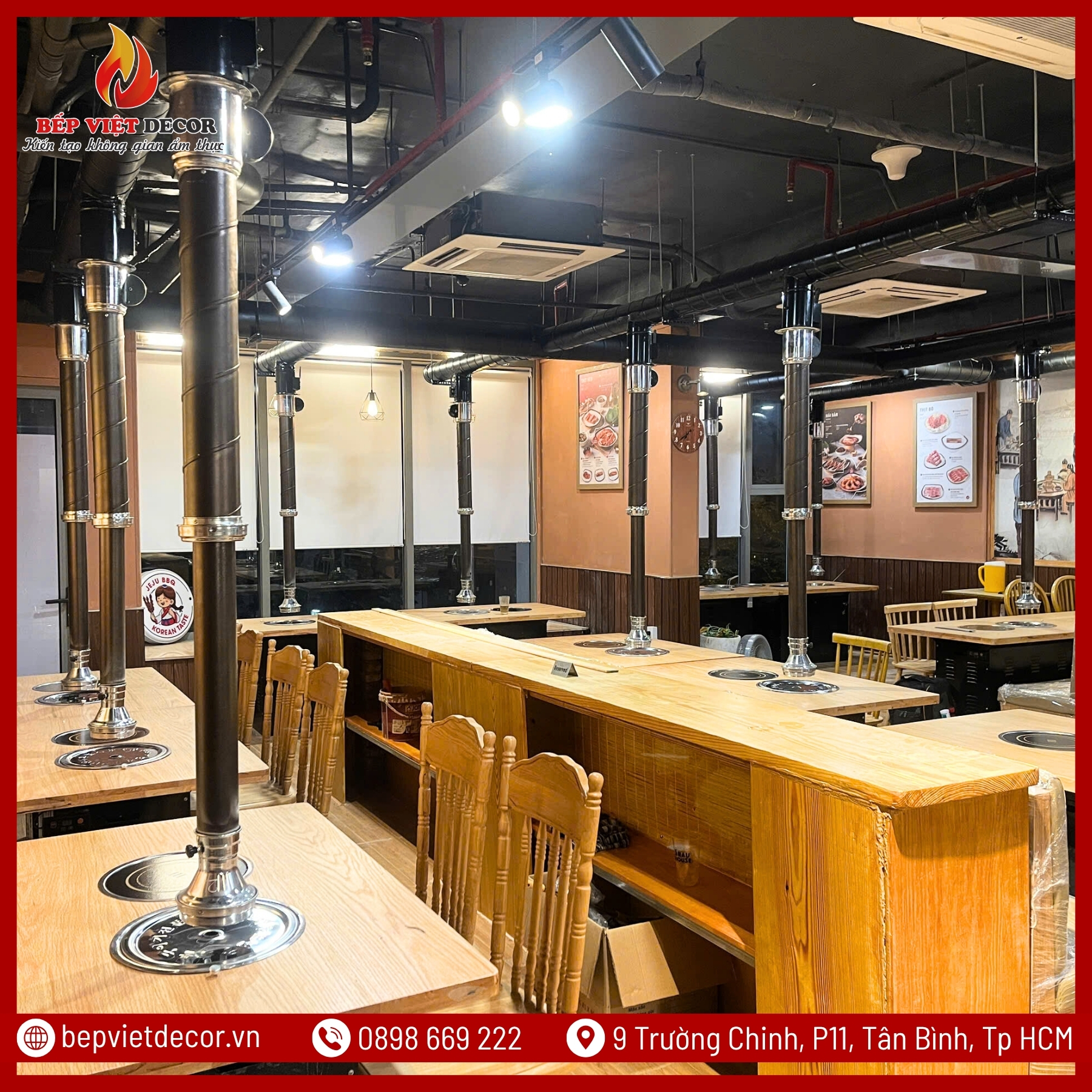 Bếp Việt Decor đơn vị thi công hệ thống hút khói BBQ hàng đầu