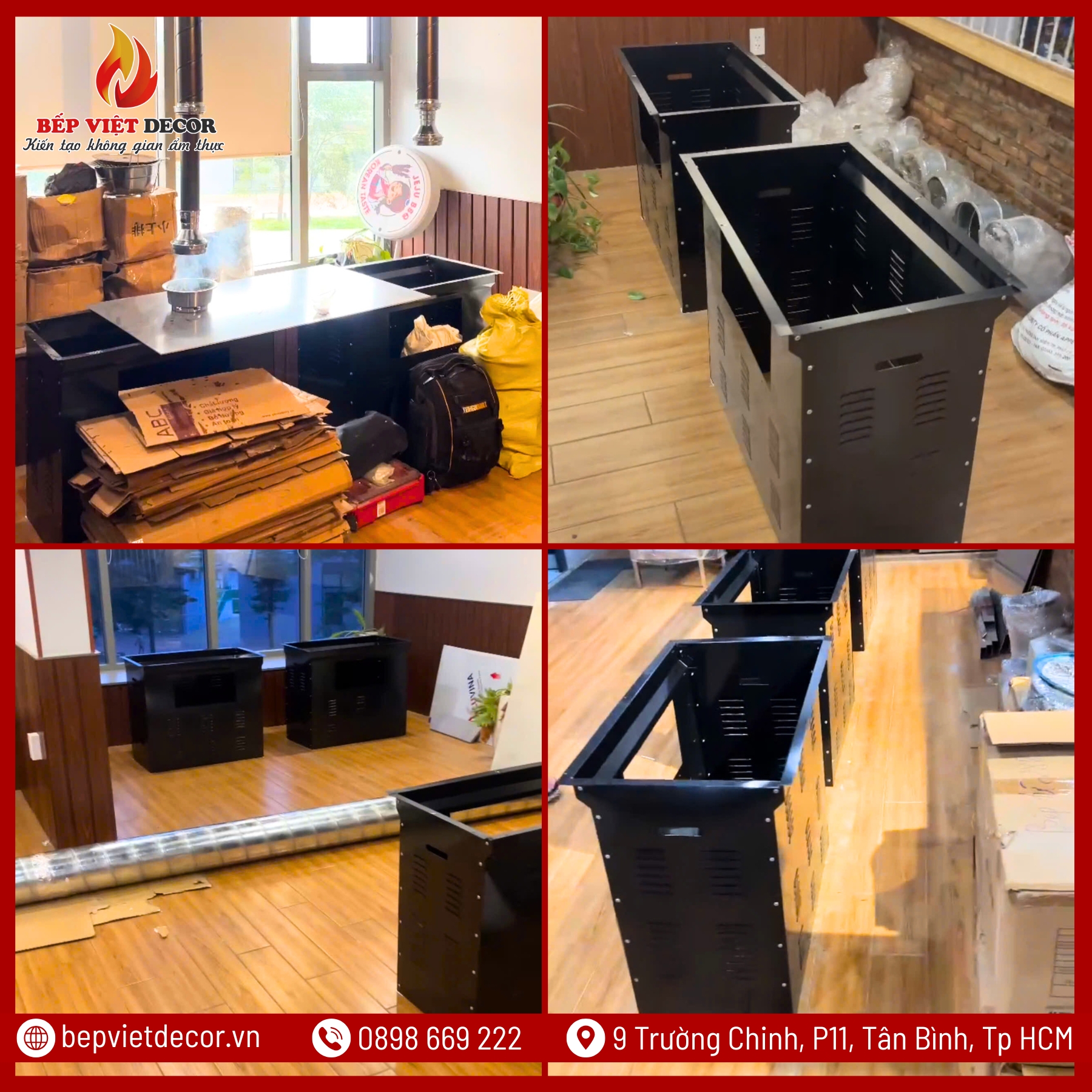 Thi công đi ống và lắp bàn