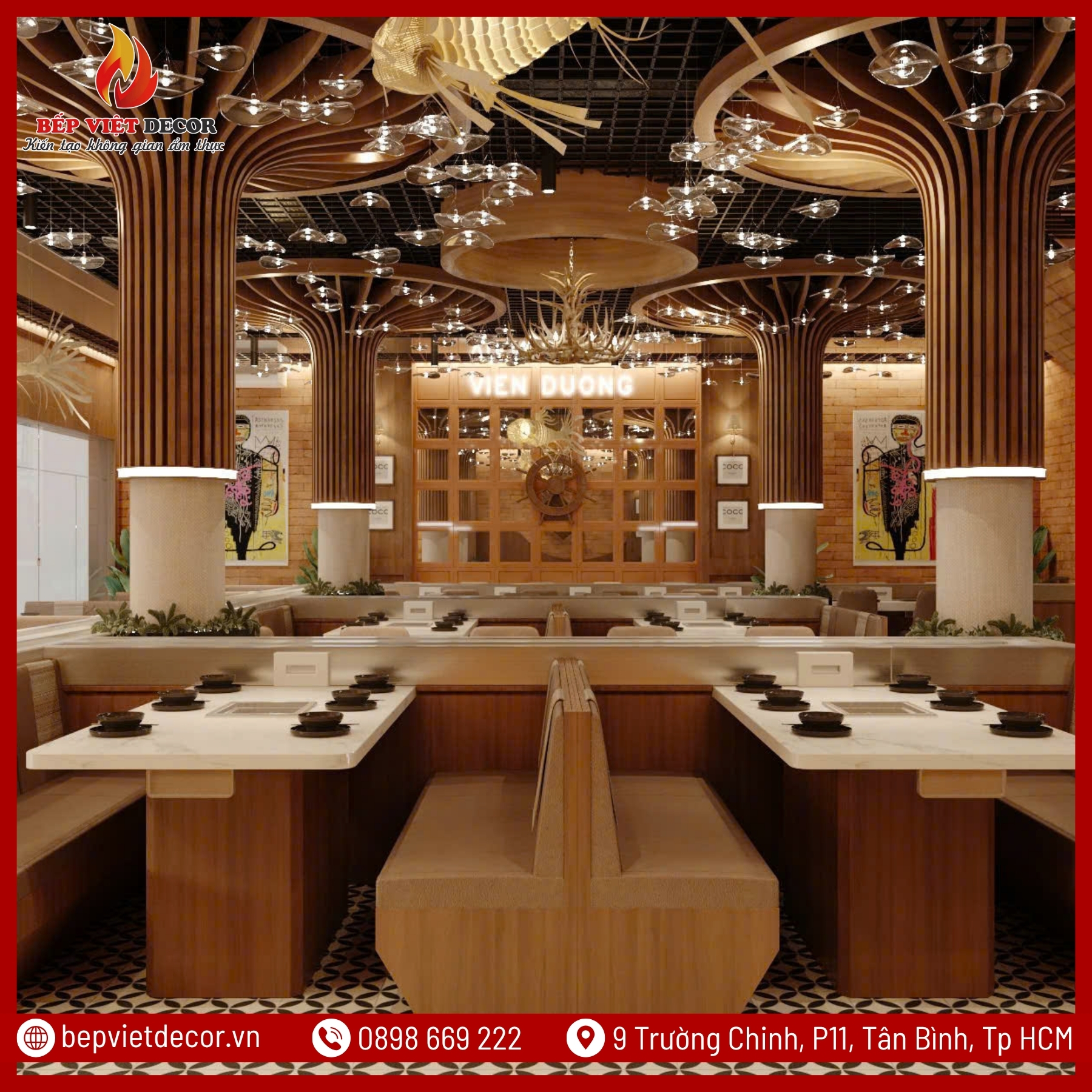 Thi Công Trọn Gói Hệ Thống Lẩu Băng Chuyền