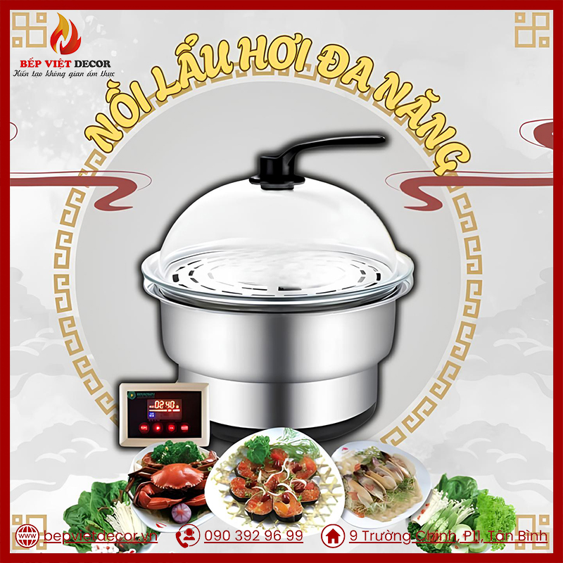 Nồi lẩu hơi đa năng đang bán chạy tại Bếp Việt Decor