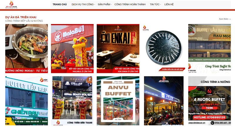 Đơn vị chuyên cung cấp bếp nướng tự tiêu mùi khói hồng ngoại âm bàn uy tín