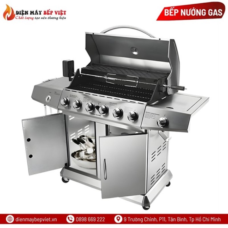Bếp nướng gas ngoài trời của Bếp Việt Decor